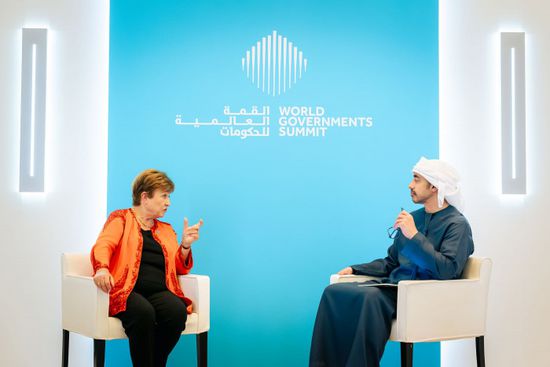 عبدالله بن زايد يلتقي مدير عام صندوق النقد الدولي في دبي