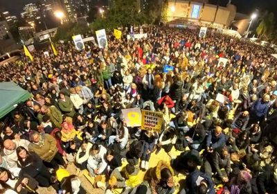 تظاهرات في تل أبيب بعد بيان حماس