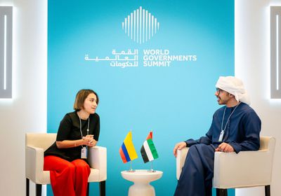 وزير الخارجية الإماراتي ونظيرته الكولومبية يبحثان تعزيز علاقات التعاون