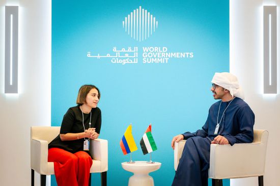 وزير الخارجية الإماراتي ونظيرته الكولومبية يبحثان تعزيز علاقات التعاون