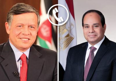 السيسي وعاهل الأردن يشددان على أهمية بدء إعادة إعمار غزة فوراً