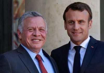 العاهل الأردني يبحث مع ماكرون المستجدات في غزة