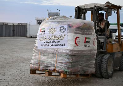 دعماً للأشقاء الفلسطينيين.. هدية "أم الإمارات" تصل غزة