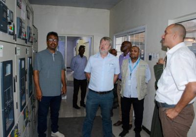 وفد يونيسف يتفقد احتياجات تشغيل حقل بئر أحمد