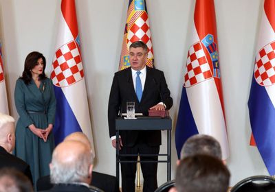 الرئيس الكرواتي يؤدي اليمين الدستورية