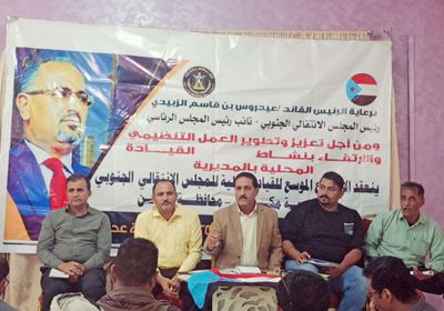 اجتماع لإعادة هيكلة الهيئة التنفيذية لـ"انتقالي مكيراس"