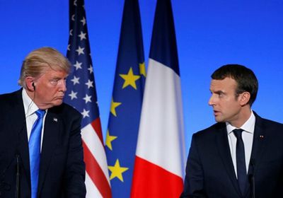 الرئيس الفرنسي يحث ترامب بعدم إيذاء حلفائه