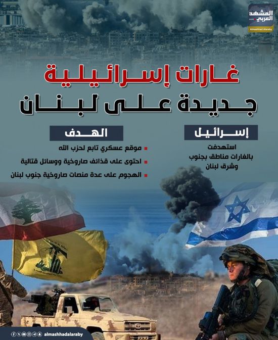 غارات إسرائيلية جديدة على لبنان (إنفوجراف)