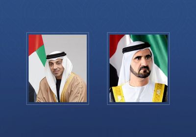 &lrm;محمد بن راشد ومنصور بن زايد يهنئان رئيس الوزراء اللبناني