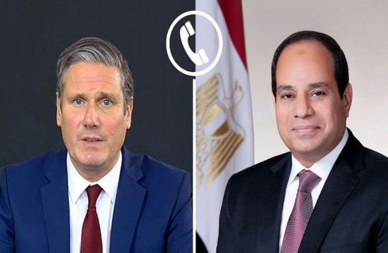 السيسي يتلقى اتصالاً هاتفيًا من رئيس الوزراء البريطاني
