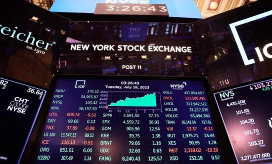 ارتفاع مؤشرات الأسهم الأمريكية مع تراجع عوائد السندات