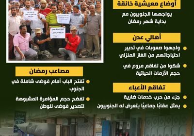 عدن تستقبل رمضان باختناق معيشي (إنفوجراف)