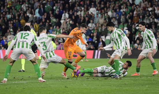 ريال بيتس يفوز على ريال مدريد في الدوري الإسباني