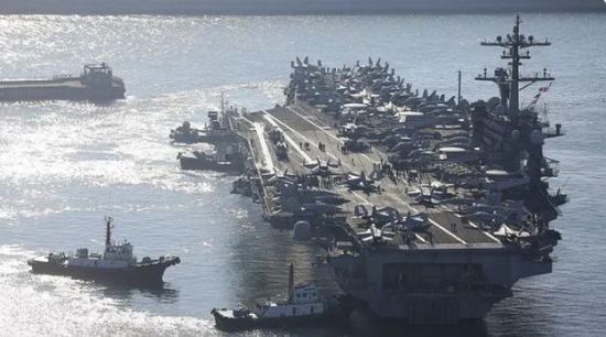 حاملة طائرات أمريكية تصل كوريا الجنوبية