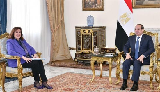 الرئيس السيسي يبحث مع مفوضة أوروبية التطورات في غزة