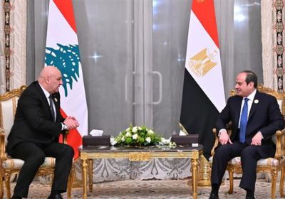 جوزيف عون يدعو الرئيس السيسي إلى زيارة لبنان