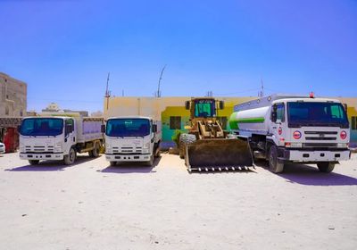 محافظة شبوة تتلقى معدات ثقيلة دعما من الإمارات