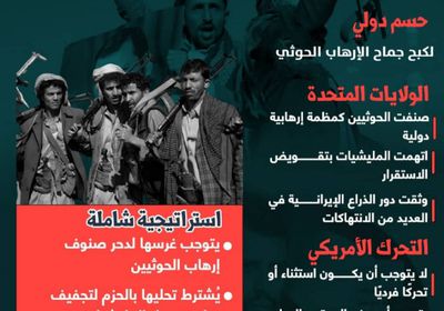 استراتيجية شاملة مطلوبة لكبح جماح الإرهاب الحوثي (إنفوجراف)