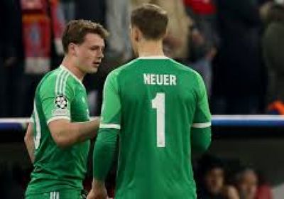 نوير يتعرض لإصابة في ربلة الساق أثناء الاحتفال بهدف أمام ليفركوزن