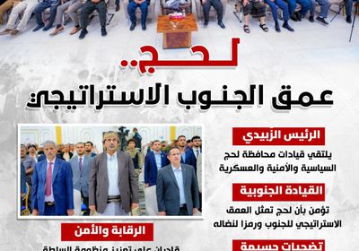 لحج.. عمق الجنوب الاستراتيجي (إنفوجراف)