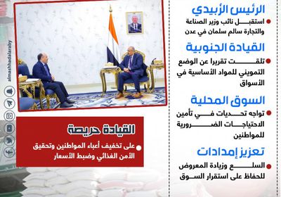 تحسين الوضع التمويني.. تكليفات بزيادة الإمدادات (إنفوجراف)