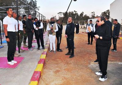 الرئيس السيسي يزور الأكاديمية العسكرية المصرية