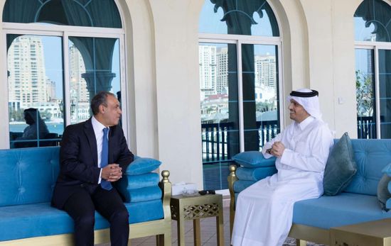 وزير الخارجية المصري يلتقي رئيس الوزراء القطري في الدوحة