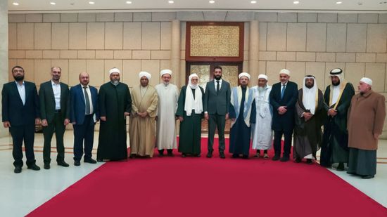 الشرع يستقبل وفدًا من الاتحاد العالمي لعلماء المسلمين