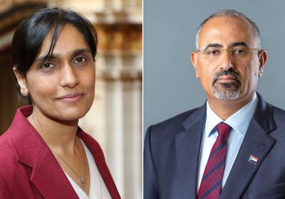 الرئيس الزُبيدي وسفيرة بريطانيا يناقشان الوضع الإنساني