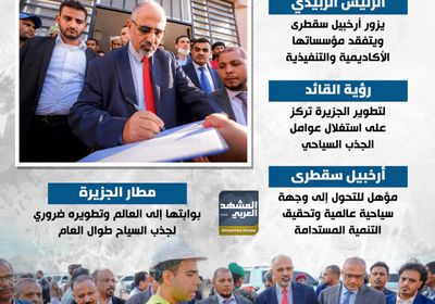 تحويل سقطرى لوجهة سياحية عالمية.. رؤية جنوبية طموحة (إنفوجراف)