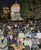 100 ألف يؤدون صلاتي العشاء والتراويح في رحاب المسجد الأقصى