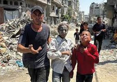 مقتل 8 فلسطينيين بينهم خمسة أطفال بغارة إسرائيلية