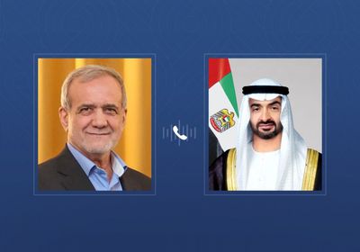 رئيس الإمارات يتلقى اتصالاً هاتفياً من نظيره الإيراني للتهنئة بعيد الفطر المبارك