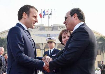 الرئيس الفرنسي ماكرون يصل إلى القاهرة