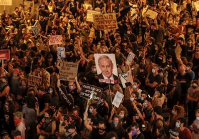 تظاهرات حاشدة بتل أبيب ضد حكومة نتنياهو