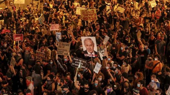 تظاهرات حاشدة بتل أبيب ضد حكومة نتنياهو