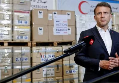 الرئيس الفرنسي: غزة ليست مشروعاً عقارياً