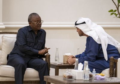 محمد بن زايد يستقبل رئيس غينيا بيساو في قصر البحر