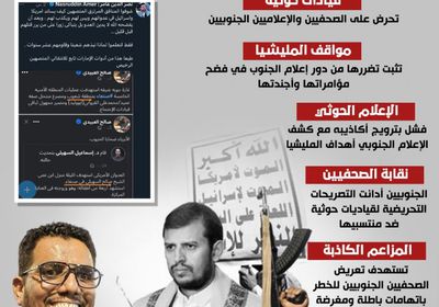 تحريض حوثي على صحفيي الجنوب (إنفوجراف)