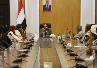 محافظ حضرموت يبحث قضايا أبناء مديريات الضليعة وعمد ورخية