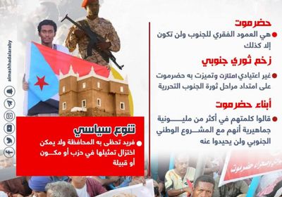 حضرموت العمود الفقري للجنوب (إنفوجراف)