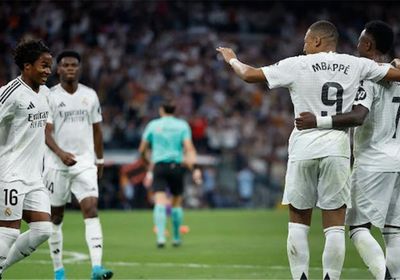 ريال مدريد يفوز على ألافيس بالدوري رغم طرد مبابي