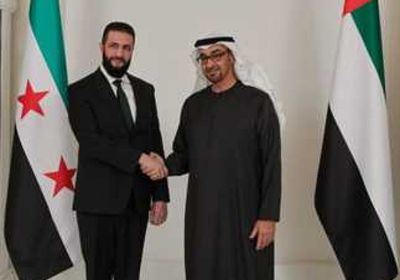 الشرع يوجه رسالة شكر وعرفان لرئيس الإمارات