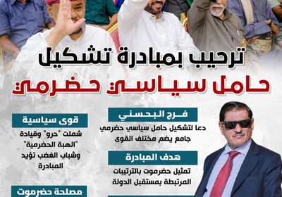 ترحيب بمبادرة تشكيل حامل سياسي حضرمي (إنفوجراف)