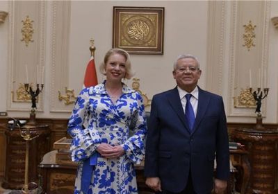 رئيس مجلس النواب المصري يستقبل نظيرته السلوفينية في القاهرة