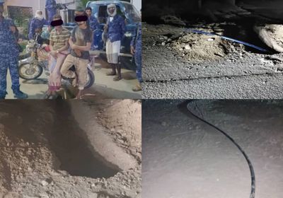 القبض على شخصين لمحاولة تخريب شبكة المياه في الحجر