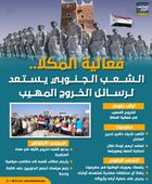 فعالية المكلا.. الشعب الجنوبي يستعد لرسائل الخروج المهيب (إنفوجراف)