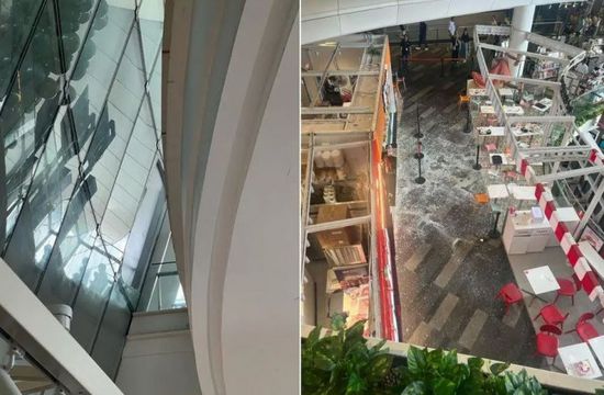    إصابات في سقوط لوح زجاجي بمركز تجاري بسنغافورة