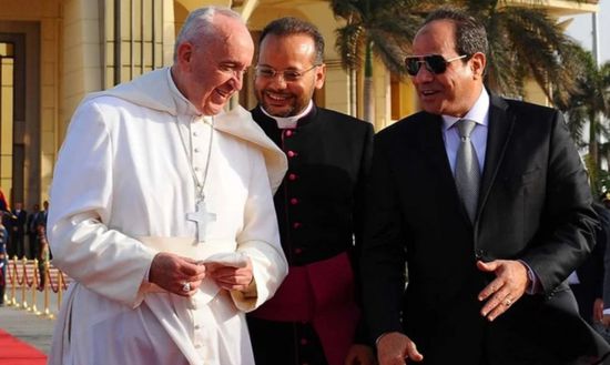 السيسي: وفاة البابا فرنسيس خسارة جسيمة للعالم أجمع