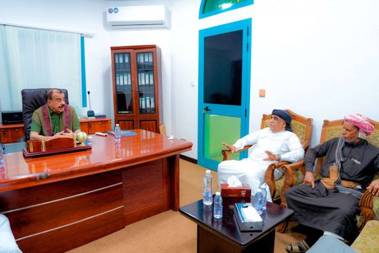 نائب رئيس الانتقالي يرحب بشيوخ الصيعر في المكلا